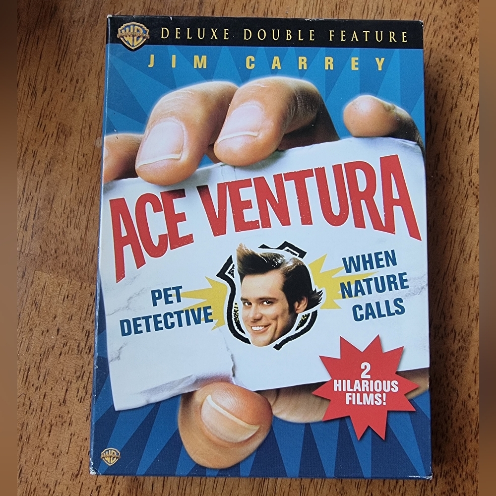 🔥🌟FREE ADD-ON🌟🔥Ace Ventura Deluxe Double Feature DVD + Bonus Disc!